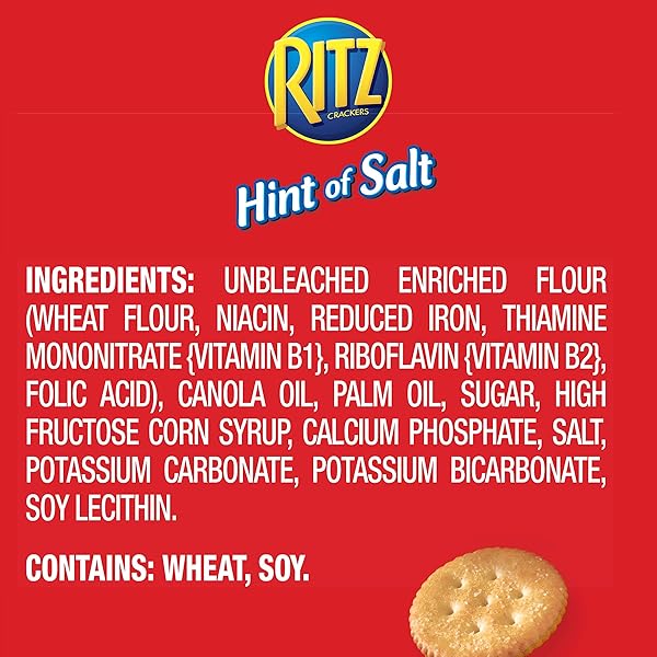 RITZ HINT OF SALT CRACKERS, HINT OF SALT, 13.7 OUNCE