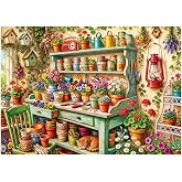 StayPuzz Puzzles for Adults 1000 Pieces &ndash; Potting Shed | Difficult Adult Puzzles with Premium Thick Board, Matte Finish, Lettered Back, Poster Included, Stress Relief 27.6 x 19.7 in