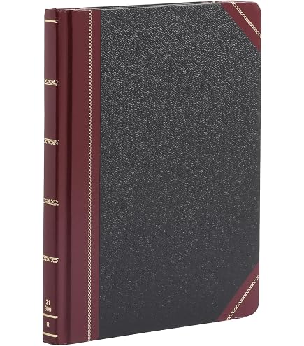 Boorum & Pease Record Book - Blue Canvas Cover Account Book 150 Pages 12x8 Inches