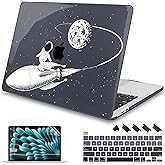 Mektron Case for MacBook Pro 16 Inch A2141 Cover 2019 Release 16" with Liquid Retina Display/Touch ID, Plastic Hard Shell with Keyboard Skin & Screen Protector & Dust Plug, Spaceman