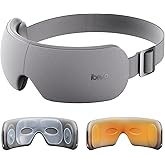 Eye Massager for Migraines with Temple Massage, Heat, Air Compression and Bluetooth Music Streaming, Foldable Electric Eye Mask for Migraine Relief, Eye Strain, Eye Care for Women and Men