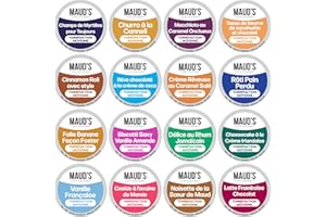 Maud's Super Flavored Coffee Pods Variety Pack, 80 ct, 16 Assorted Flavors, Medium Roast Flavored Coffee in Single Serve Pods
