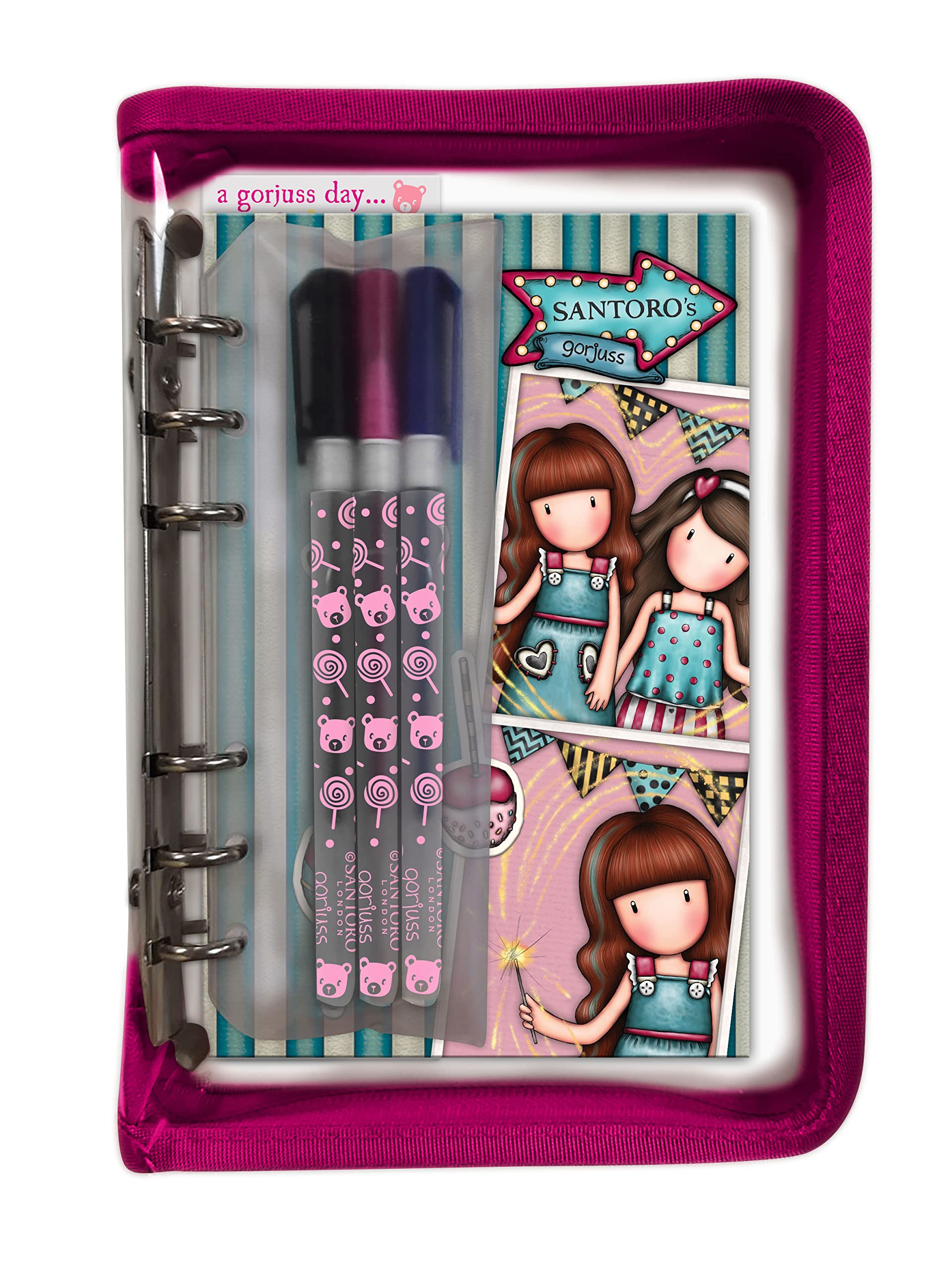 SANTORO Gorjuss - Organiser with Stationery Set - Fireworks