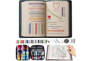 2026 New Embroidery Stitch Book Kit, DIY Embroidery Book Kit, Stitch Books Sewing Kit, Comes with a Complete Toolkit, Embroid