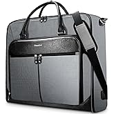 Noozion Garment Bag for Travel, Large Carry On Suit Bag for Business Up to 4 Suits, Wrinkle Free Garment Bag for Hanging Clothes with Shoulder Strap, Laptop Compartment, and Wet-Dry Pocket