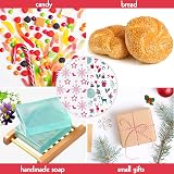 ASTARON Christmas Wax Paper Sheets 100 pcs Green Red 22x25cm Food Wrapping view 6