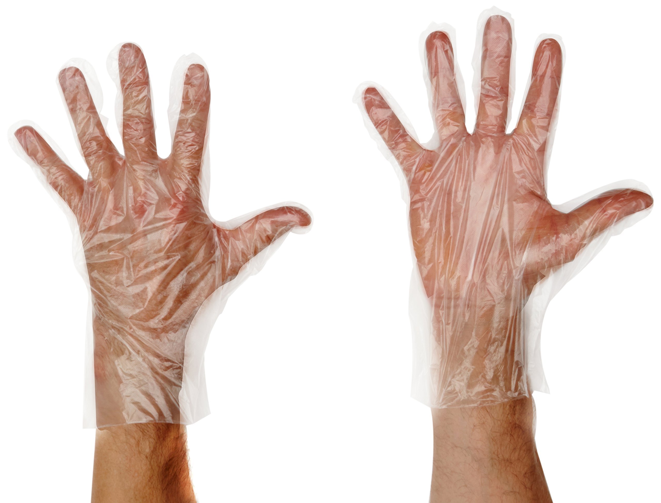 Stalwart U601 Disposable Gloves, Clear (Pack of 100)