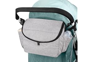 Accmor Universal Stroller Organizer - Large Capacity Stroller Bag with Shoulder Strap - Accessories for Uppababy, Nuna, Doona, Britax
