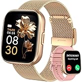 taopodo Smart Watches for Women, 1.91" HD Fitness Tracker (Answer/Make Calls), IP68 Waterproof, 120+ Sport Modes with Heart Rate and Sleep Monitor, Fitness Watch for iPhone/Android