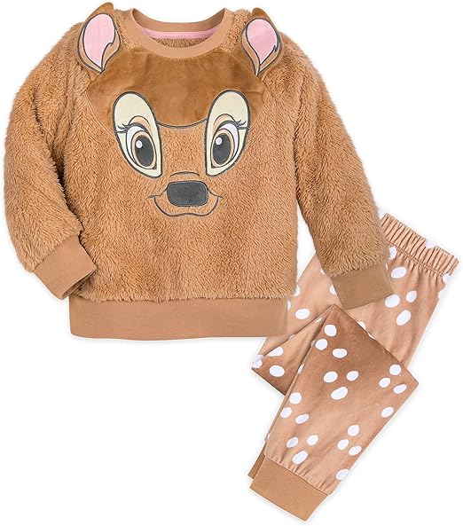 New Disney store Bambi Pajama Set Girls 5//6,7//8