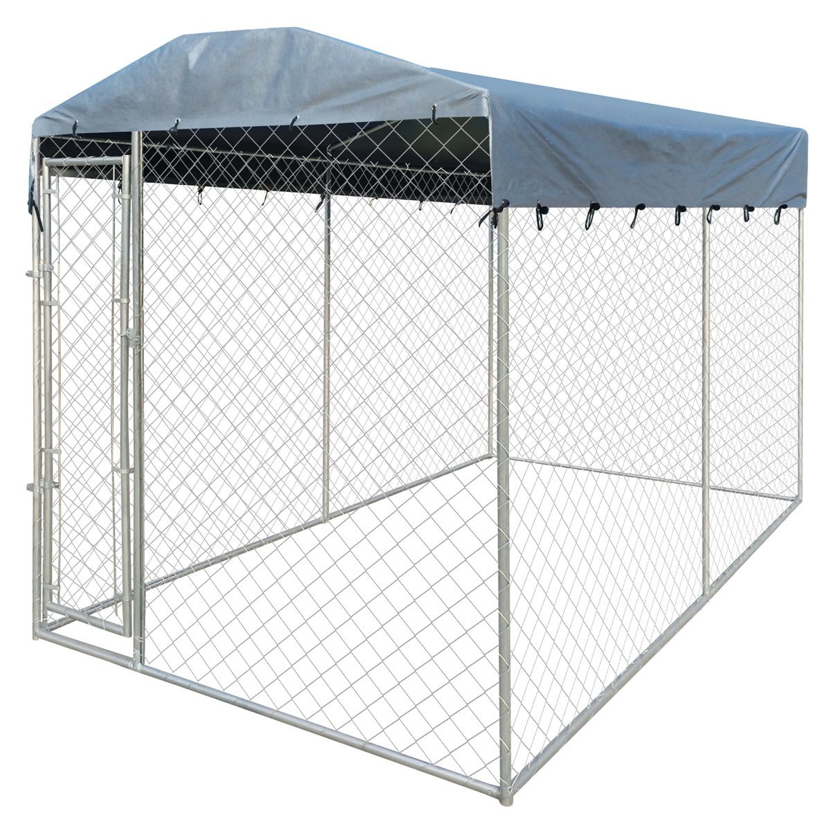 vidaXL Outdoor Dog Kennel with Canopy Top 4x2m Playpen Enclosure Cage