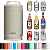 DUALIE 3 in 1 Insulated Can Cooler - 15+ Colors - Universal Size for 12 oz Cans, Slim Cans, and Bottles