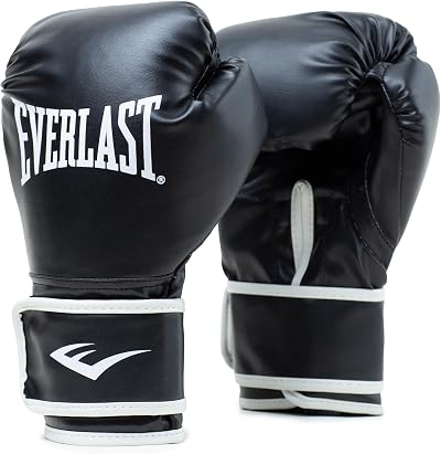 Everlast Unisex Core 2 Training Gloves - Synthetic PVC Leather, Double Foam