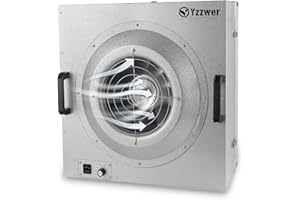 Fan Filter Unit Laminar-Flow-Hood Yzzwer - FFU HEPA Filters for Class 100/ISO 5 Cleanliness Clean Room Mycology and Mushroom Room Work 110V （Include HEPA Filter）