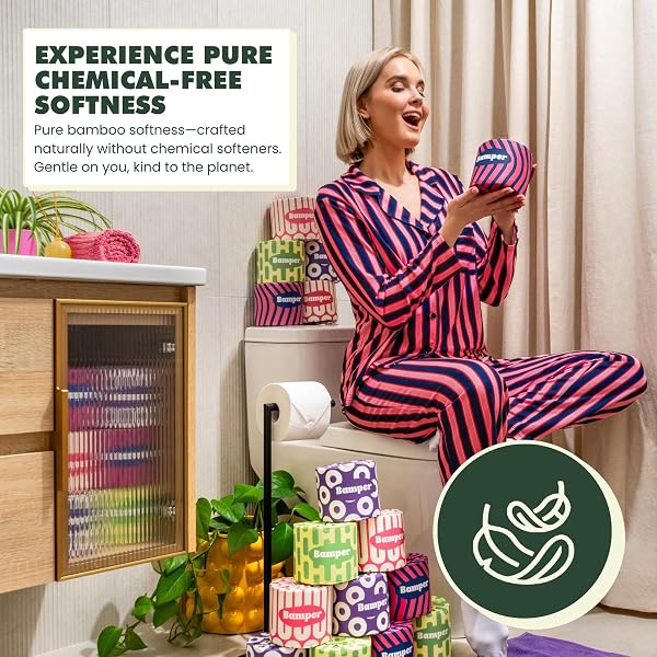 BAMBOO TOILET PAPER, 3-PLY & 380 SHEETS, SOFT & STRONG ORGANIC BATH TISSUE, CHEMICAL-FREE & HYPOALLERGENIC, SEPTIC SAFE, PFAS-FREE, TREE-FREE BATHROOM TISSUE (12 EXTRA-LARGE ROLLS)