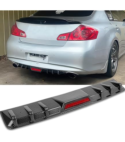 Carbon Fiber Rear Bumper Diffuser Lip for Infiniti Q50 2014