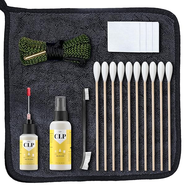 GUN COBRA BORE CLEANING COMBO KIT & GUN OIL, | .357 CAL .38 CAL 9MM BARREL SNAKE WITH BRUSH CLEANING COMBO KIT WITH BORE SWABS