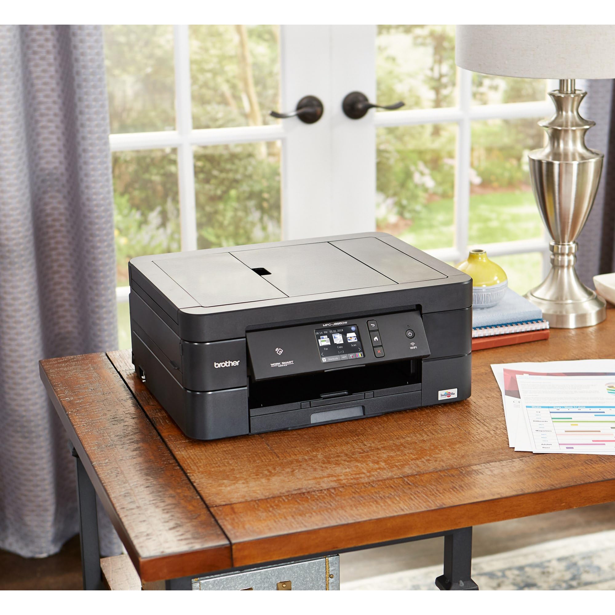 Brother Wireless All-In-One Inkjet Printer, MFC-J895DW, Multi-Function Color , Duplex Printing, NFC One Touch to Connect Mobile Printing, Amazon Dash Replenishment Enabled