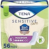 TENA Sensitive Care Maximum Pads, Regular Length, 56 count