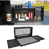 Tailgate Table Molle Panel Compatible with Ford Bronco/Badlands/Big Bend 4 Doors 2021-2025 Foldable Rear Storage Box with Password Lock Cargo Rack Shelf Camping Desk Bin(Not Fit Bronco Sport)