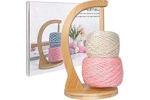 SPEENSUN Yarn Holder for Crocheting, Crochet Yarn Holder, Upgrade Larger Size & Magnetic Yarn Ball Holder for Most Yarns, Rotating Yarn Holder Hold Yarn Up to 1.1 lbs with Packaging Box