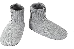 Panda Bros Slipper Socks Soft Cozy Thick House Indoor Boot Sock Shoes with Anti-Skid Bottom Soles for Men's