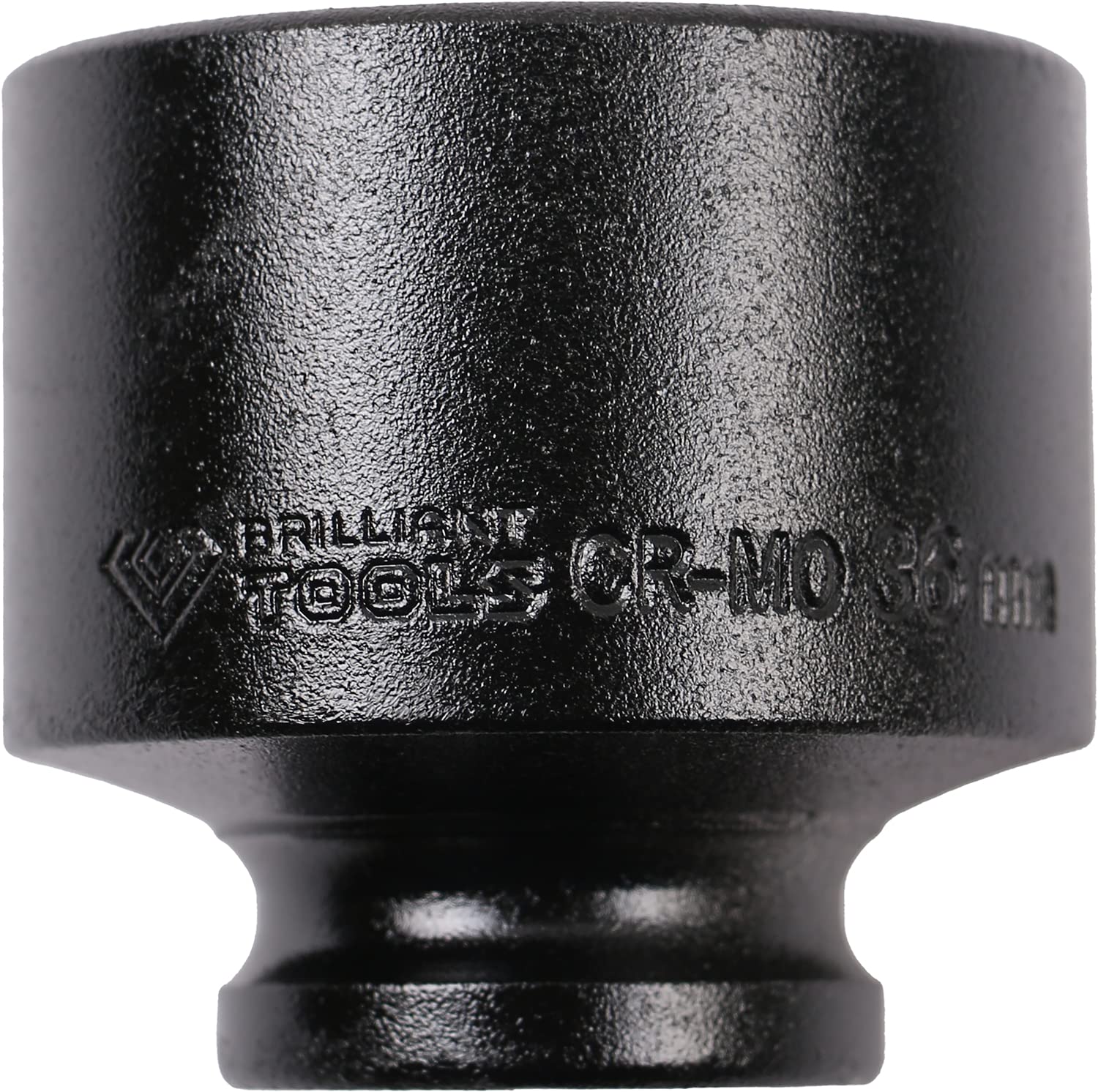 BRILLIANT TOOLS BT022683 1/2 Inch Impact Socket 12 Point 36 mm Short [Powered by KS Tools]
