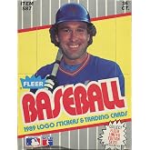 1989 Fleer Baseball Wax Box