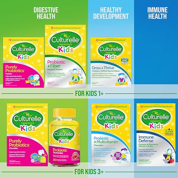 CULTURELLE KIDS PROBIOTIC + COMPLETE MULTIVITAMIN CHEWABLE FOR KIDS, AGES 3+, 30 COUNT, DIGESTIVE HEALTH, ORAL HEALTH & IMMUNE SUPPORT – WITH 11 VITAMINS & MINERALS, INCLUDING VITAMIN C, D3 & ZINC