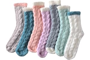 Nimalpal Fuzzy Socks - Women's Fluffy, Cozy Warm Socks for Winter, Slipper Socks