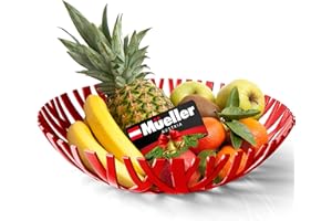 Mueller Fruit Basket, European Fruit Bowl, Fruit and Vegetables Holder for Counters, Kitchen, Countertop, Home Decor, High-en