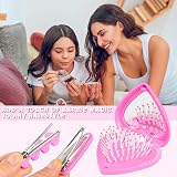Barbie Claw Clip & Hair Clips Folding Brush Mirror Set Girls Teens Gifts view 5