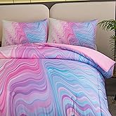 Bodhi Pink Comforter Set, Girls Bed in A Bag, Tie Dye Kids Bedding Set, 5 PCS (1 Comforter, 1 Flat Sheet, 1 Fitted Sheet, 2 Pillowcases)