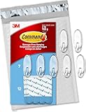 Command Clear Medium Hooks, 7 Hooks, 12 Strips (CL091-7NA) - Easy to Open Packaging, Organize Damage-Free