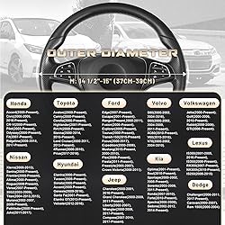SEG Direct Car Steering Wheel Cover Universal