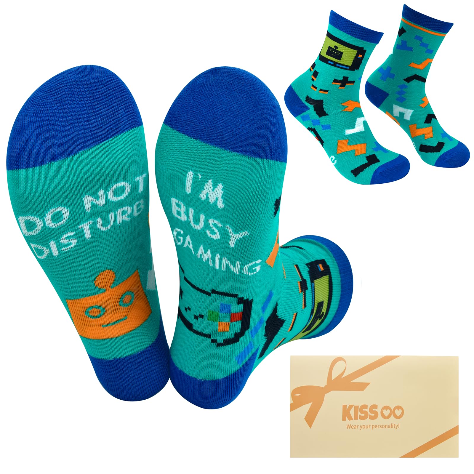 Photo 1 of ***PACK OF 5***Kissoo Stocking Stuffers for Men Teen Boys Adults Funny Socks Christmas Birthday Gaming Gifts for Men Dad Boyfriend Son Him