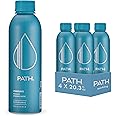 PATH Sparkling Bottled Water - Ultra-Purified, pH-Balanced Carbonated Soda Water in Aluminum Bottle - BPA Free, Reusable, Infinitely Recyclable - Crisp, Refreshing Taste 20.3 fl oz (Pack of 4)