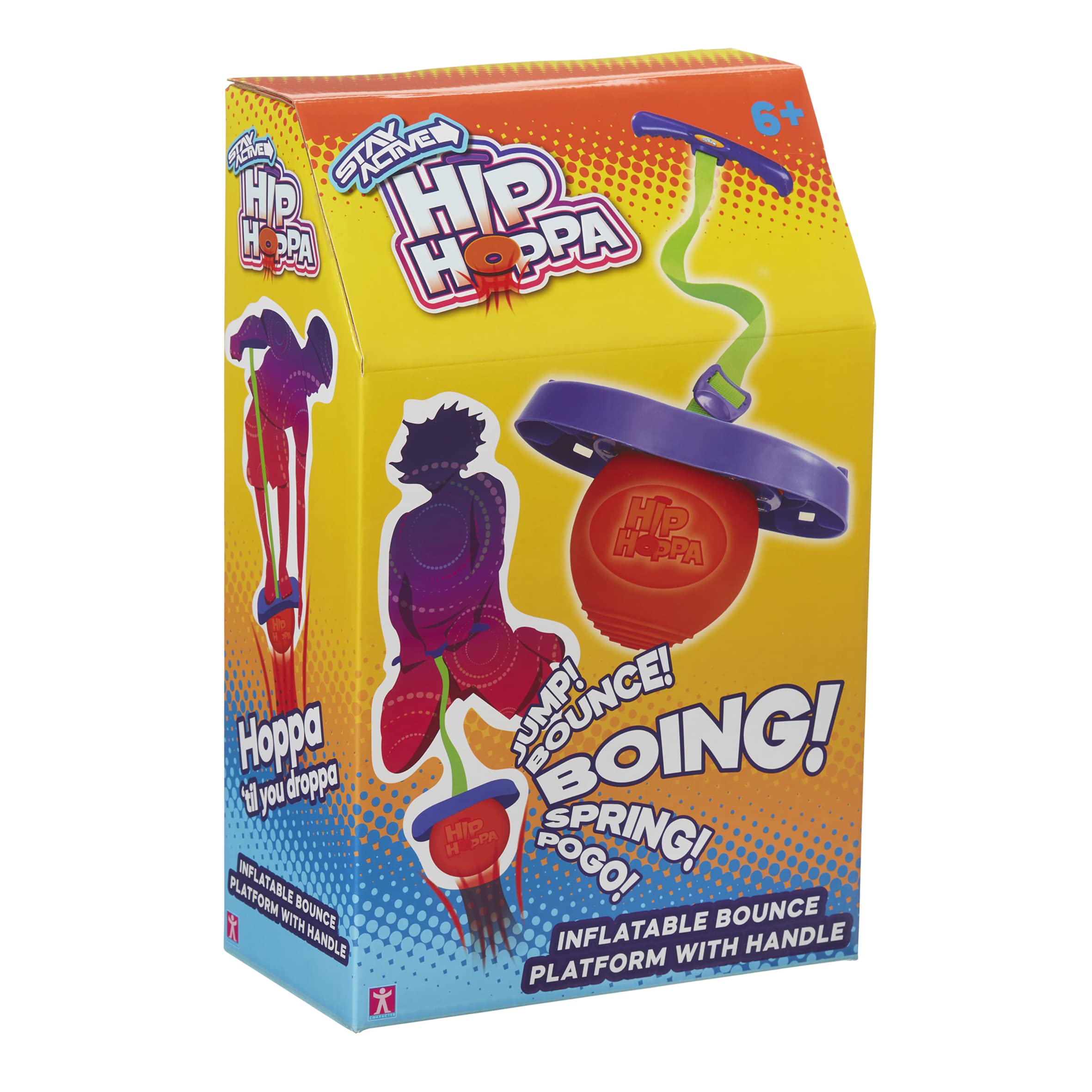 STAY ACTIVE HIP HOPPA - jumping fitness coordination toy with flexible strap pogo stick for indoor/outdoor play
