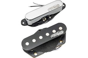 MUSICLILY Wilkinson WOVT Low Gauss Vintage Nashville Ceramic Telecaster Neck Bridge Pickups Set for Tele Style Electric Guitar