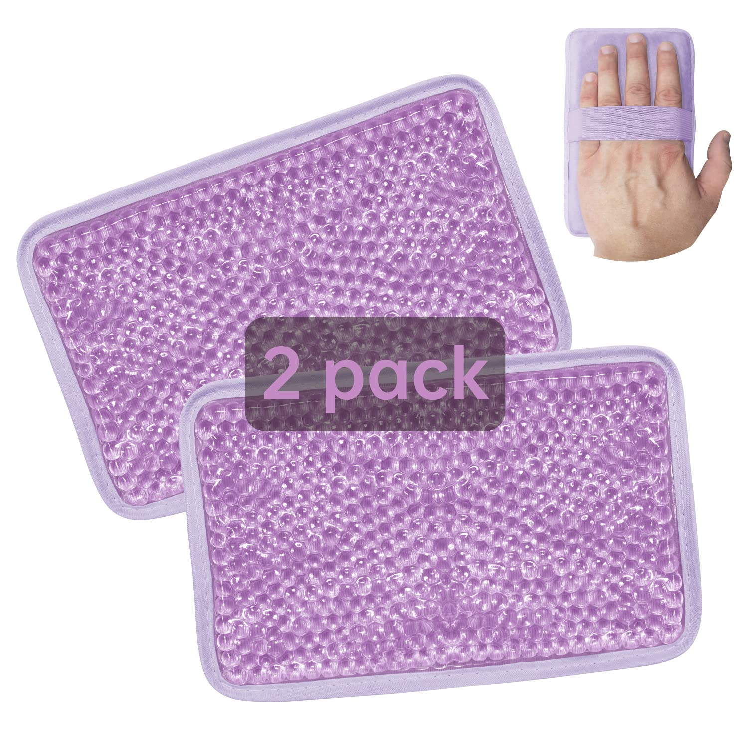 Photo 1 of Gel Ice Pack Ice Bag with Strap-Reusable Hot & Cold Pack Compress Therapy for Pain, Swelling,Injuries of Knee, Shoulder, Foot, Back, Ankle, Neck, Hip, Elbow, Wisdom Tooth(2Pack,Purple)