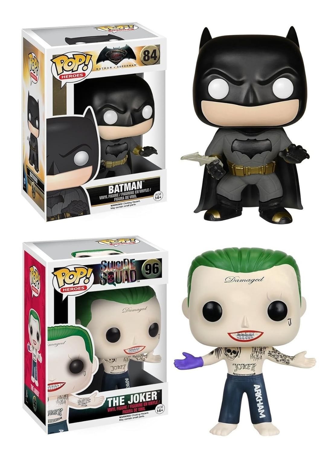 suicide squad batman joker pop