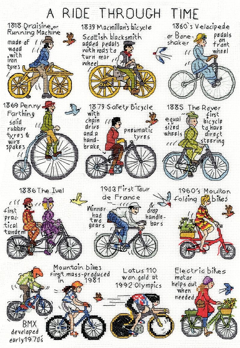 Bothy Threads A Ride Through Time Counted Cross Stitch Kit