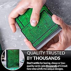 Circuit Neon Green Playing Cards with Free Card