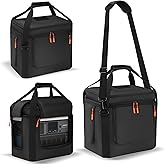 Carrying Case Compatible with Anker SOLIX C1000/C1000 Gen 2/C800/C800 Plus, Portable Power Station Bag with Shoulder Strap, Portable Generator Cover Compatible for Outside (Black, without wheels)