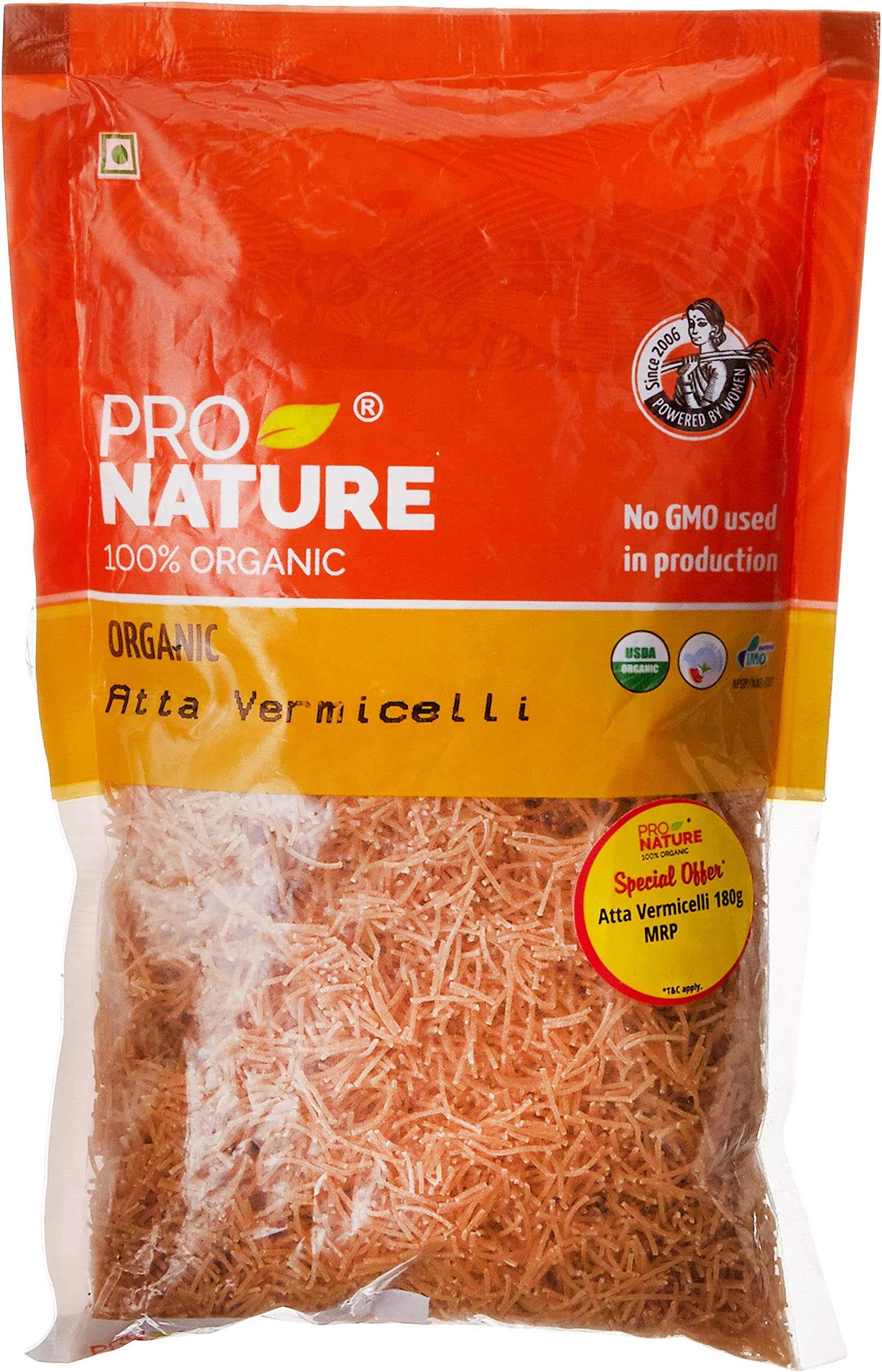 Pro Nature Organic Atta Vermicelli, 180g