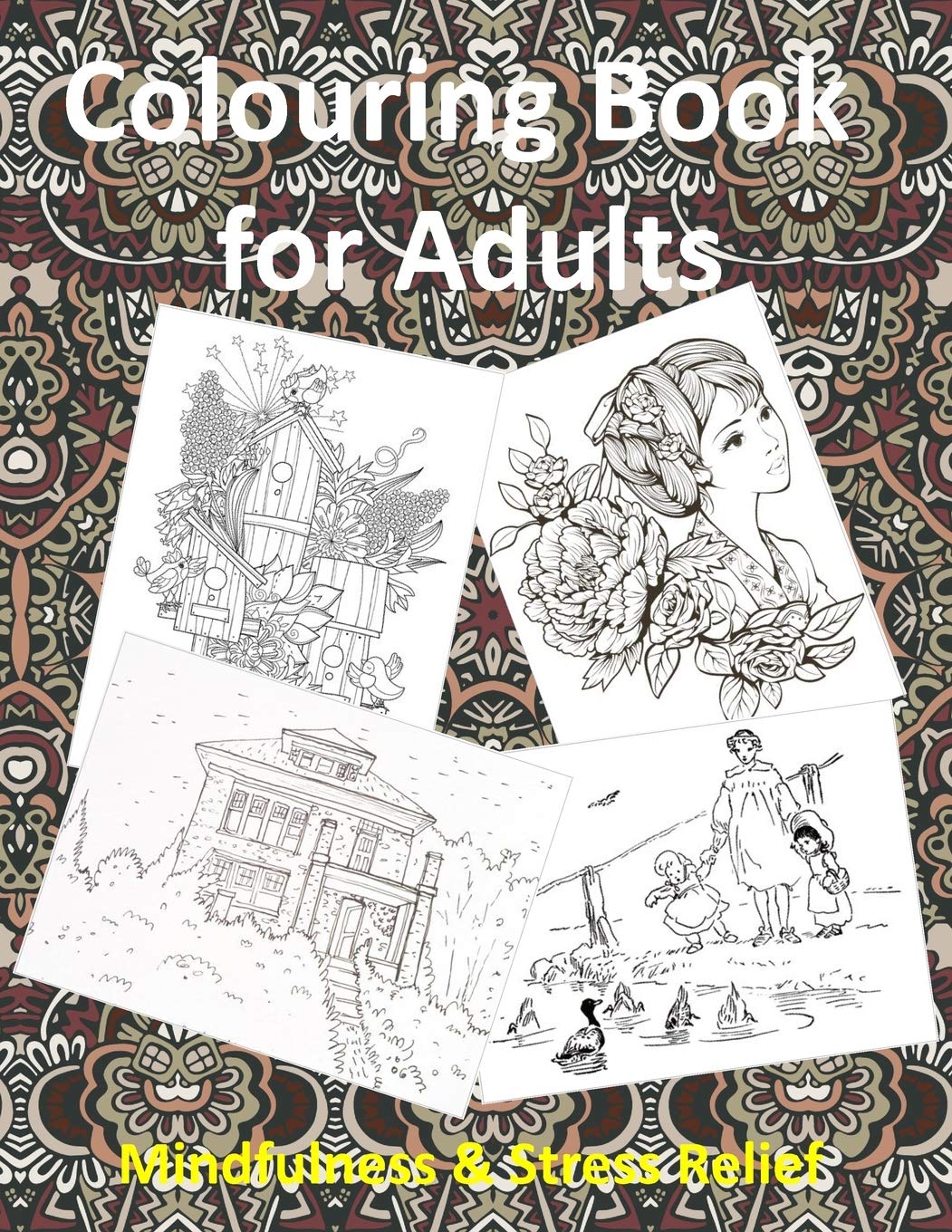 Amazon.com: Colouring Book for Adults: Mandalas, People ...