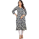 Ramkudi Women's Cotton Kurti | Indian Style Tunic Top | Ethnic Dailywear Kurtis for Girls/Women | Printed Kurta
