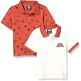 Amazon Essentials Disney | Marvel | Star Wars Boys and Toddlers' Short-Sleeve Pique Polo Shirts, Pack of 2