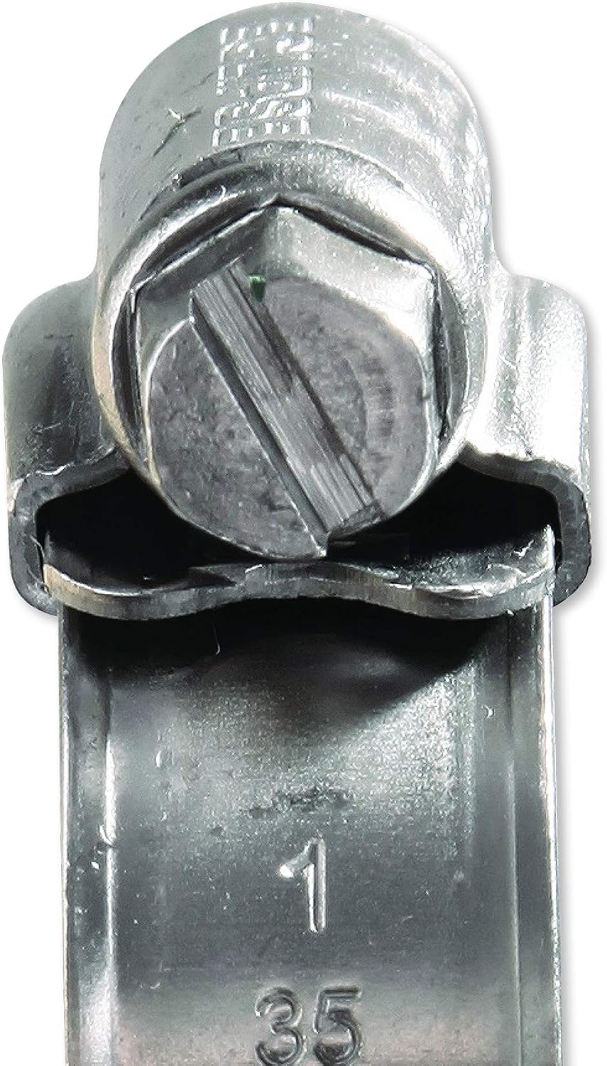 Eclipse Professional Tools ECW4-1 W4 Box of 10 25-35mm (1" - 1 ⅜") 304 Stainless Steel Worm Gear Hose Clamps - Image 5