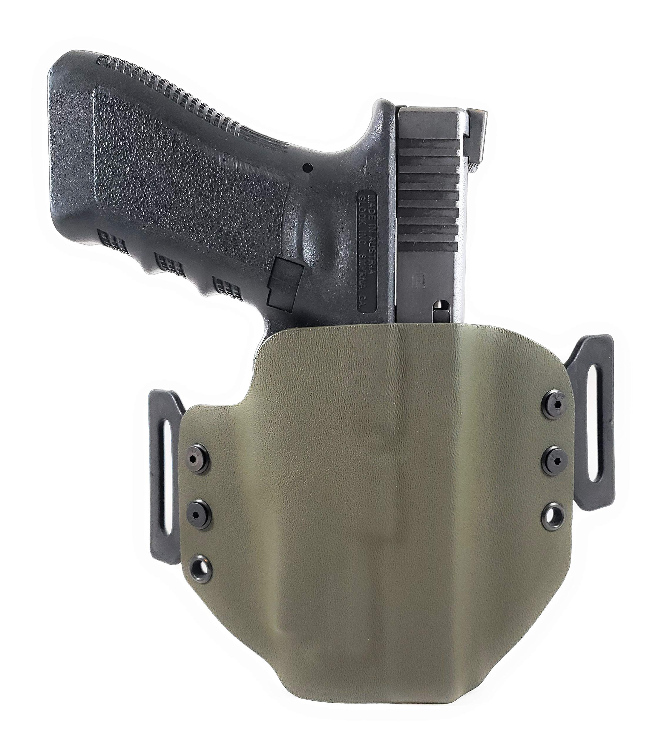 Tru-Fit Tactical OWB Kydex Gun Holster (OD Green) for Streamlight TLR-7 Available for 30+ Gun Models